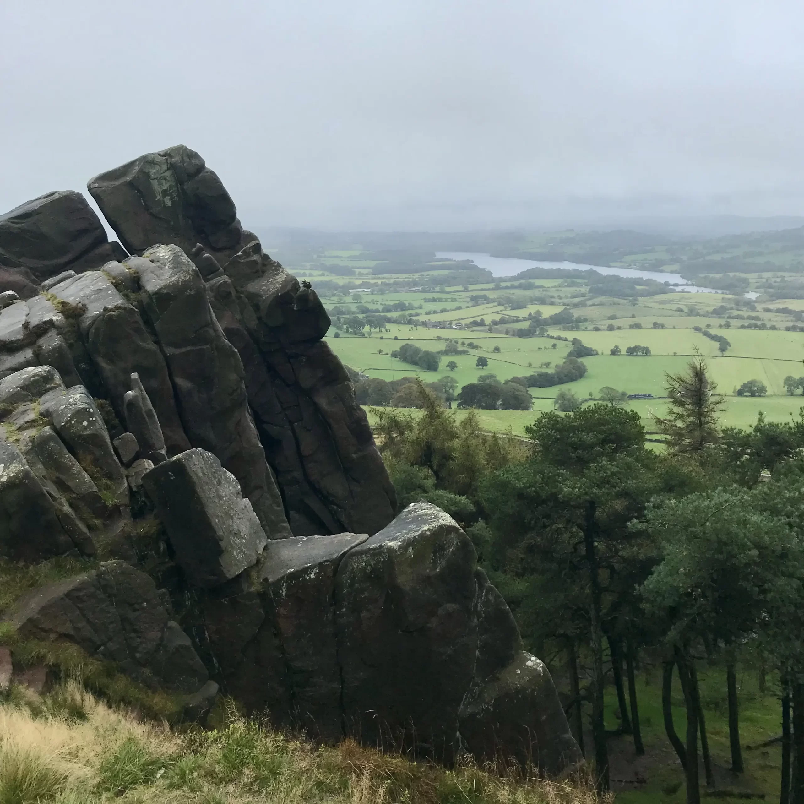 The Roaches on the top of the valley is offers a breath-taking look